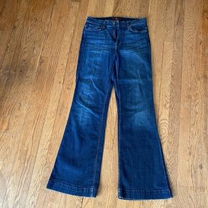 7 For All Mankind Ginger Flare in Royal Broken Twill